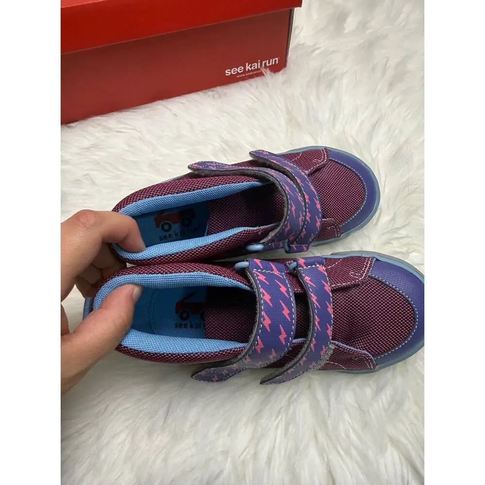 See Kai Run Dean Adapt Berry Adaptive Sneakers Kids Size 13 Purple Pink